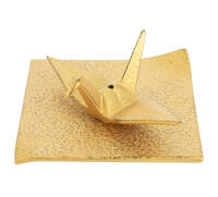 Podstawka na kadzidełka Onizuru, Żuraw Origami - złota