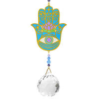 Kryształowa zawieszka Hamsa - 22 cm