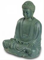 Japoński Budda z Nakamury - patynowana zieleń, 40 cm